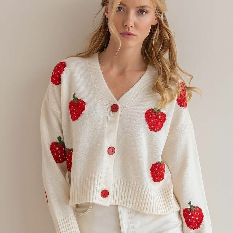 Cardigan with design second image